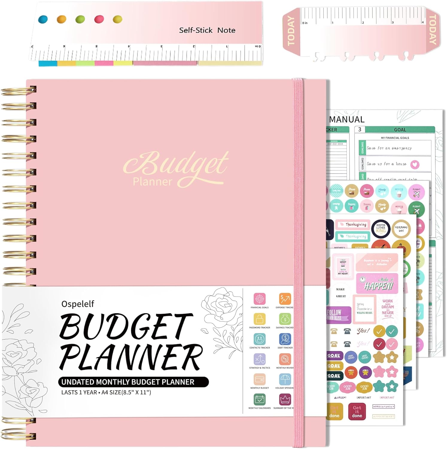 2025 Spiral Budget Planner & Organizer