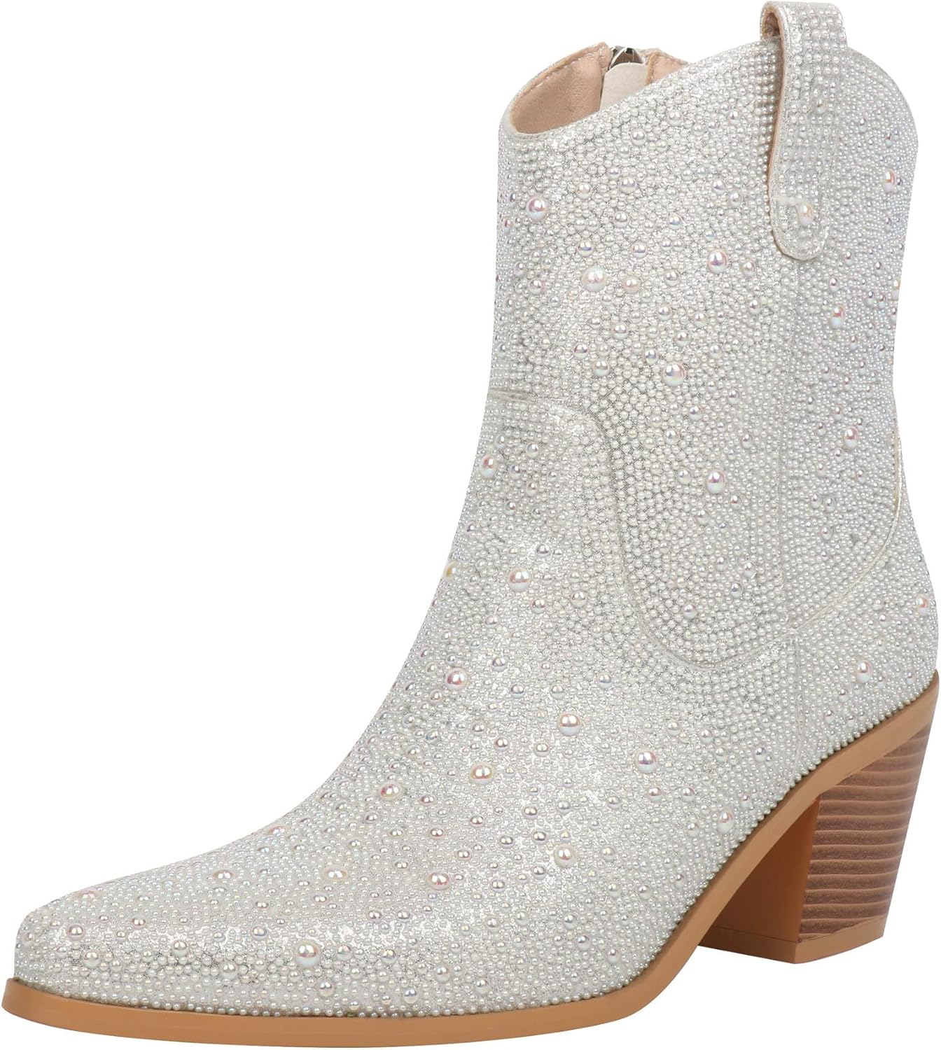 FIFSY Women Rhinestone Cowboy Boots for Sparkly Style Lovers