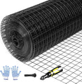 Tongmo 24in x 50ft Black Hardware Cloth - Durable Poultry Netting