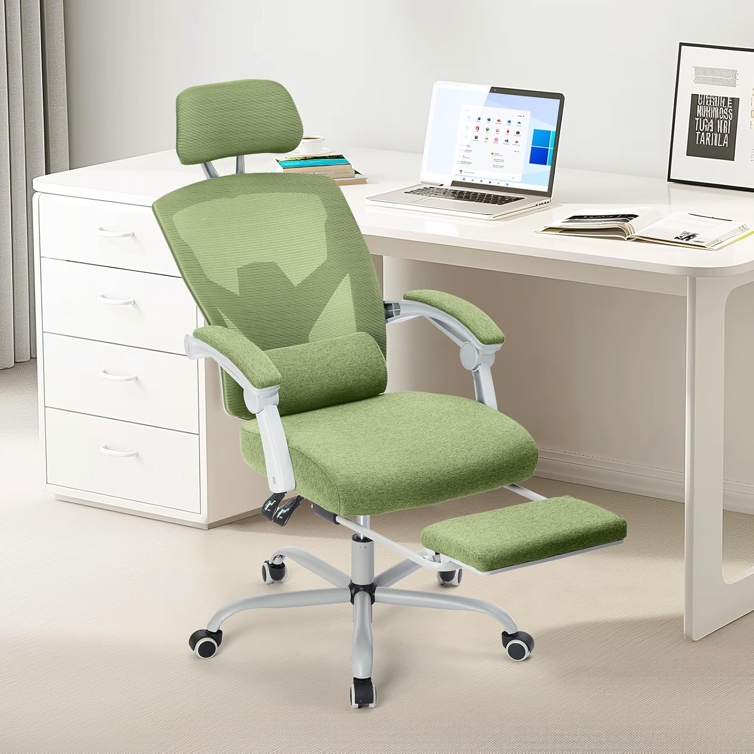 Ergonomic High-Back Mesh Rolling Office Chair for Comfort