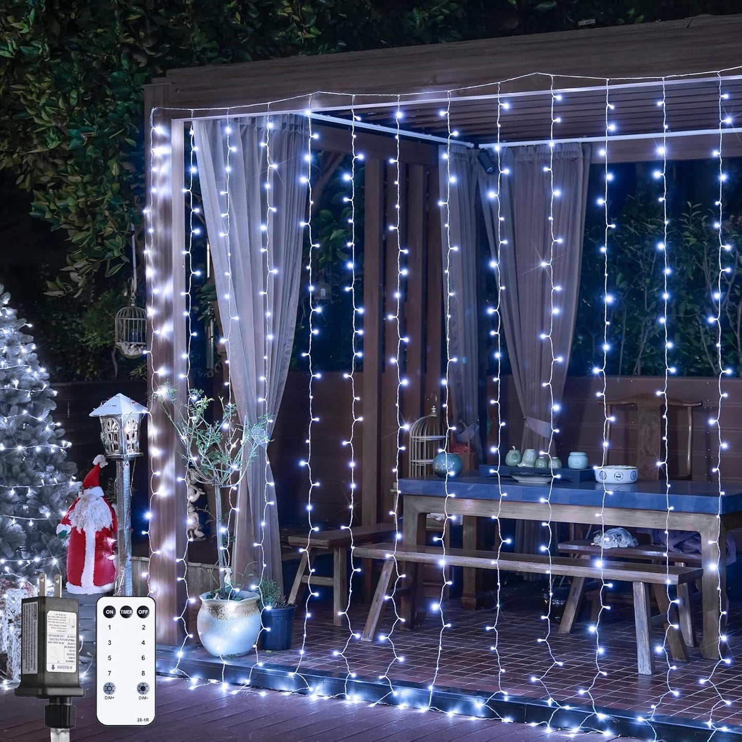 900LED Christmas Curtain Lights for Indoor and Outdoor Decor
