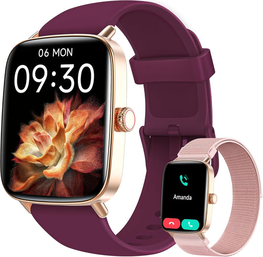 Smart Watch for Women Men with 1.85in HD Screen and Fitness Tracker