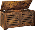DINZI LVJ Storage Chest 39.4 in Wooden Toy Box - Retro Storage Bench