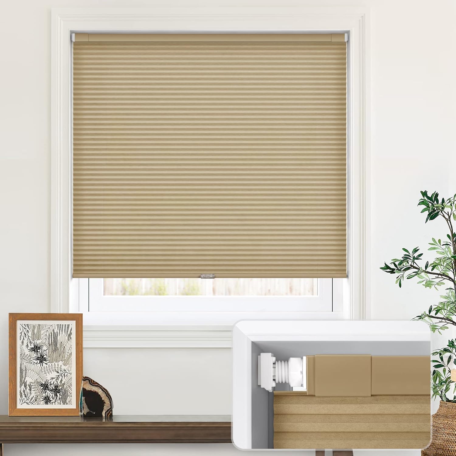 LazBlinds Cordless Cellular Shades for Easy Installation and Style