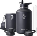 Coolflask 64 oz Insulated Water Bottle with Stylish Sleeve
