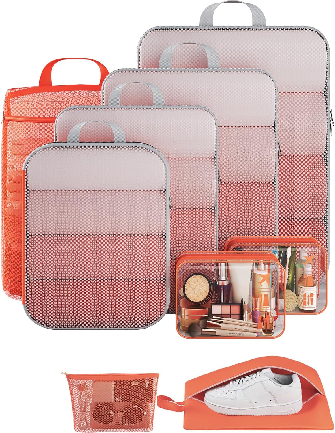 Veken Compression Packing Cubes Set for Travel Essentials