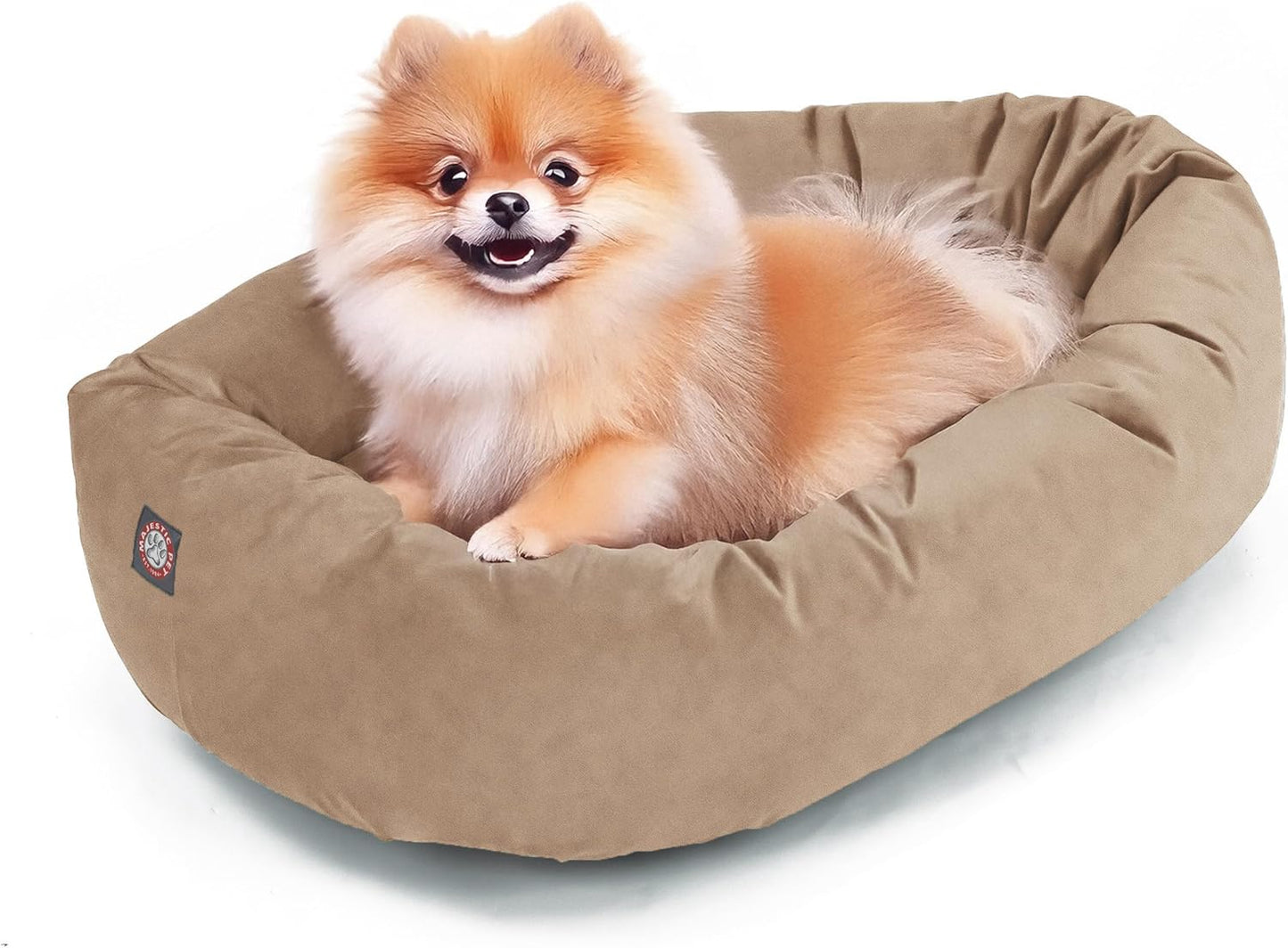 Majestic Pet 24 Inch Suede Calming Dog Bed for Ultimate Comfort