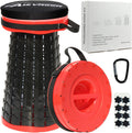 Upgraded XXL Collapsible Stool with Cushion for Camping & Outdoors