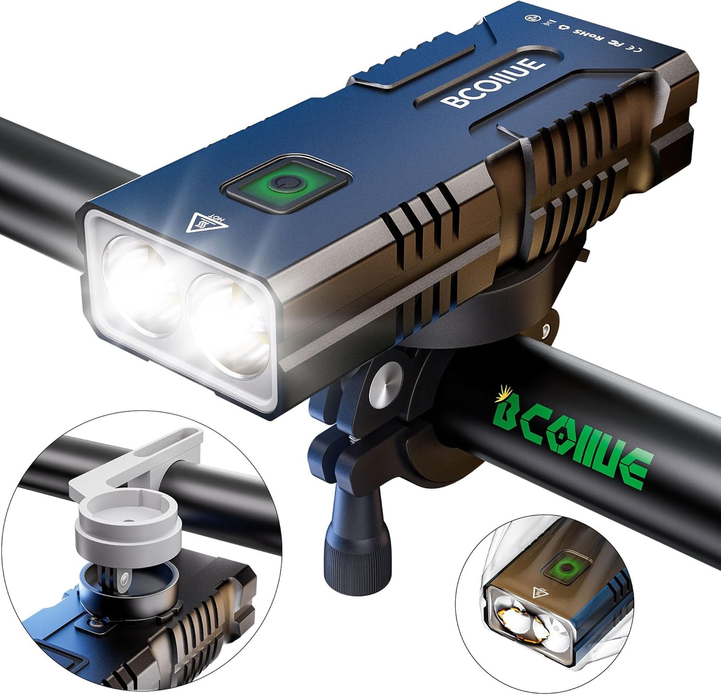 Super Lumen 10000 Lumen Bike Headlight for Night Riding