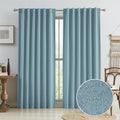 Dusty Blue 100% Blackout Curtain Blinds - Full Darkening Drapes 50in x
