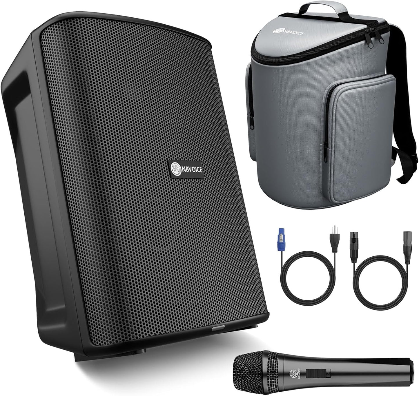 NBVOICE Powerful Bass Portable Speaker - 180w Wireless Karaoke