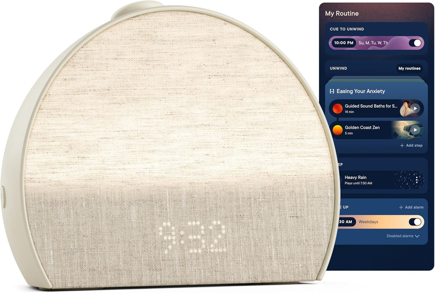 Hatch Restore 3 Sunrise Alarm Clock & Sound Machine - White Noise, Sleep Routine