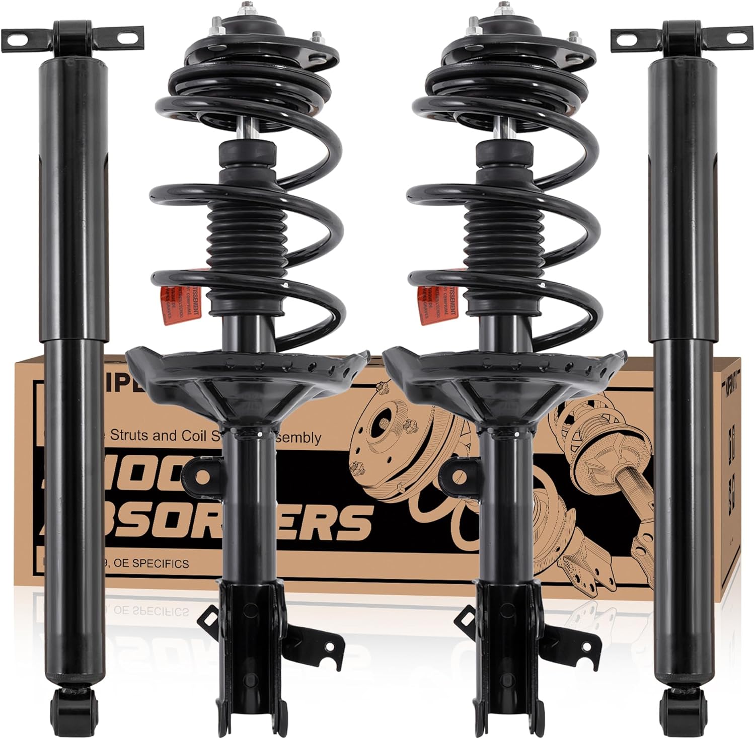 Complete Struts Coil Spring Assembly for 2005-2007 Honda Odyssey