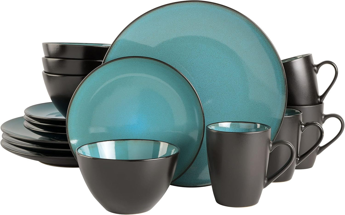 Gibson Elite Soho Lounge 16-Piece Stoneware Dinnerware Set