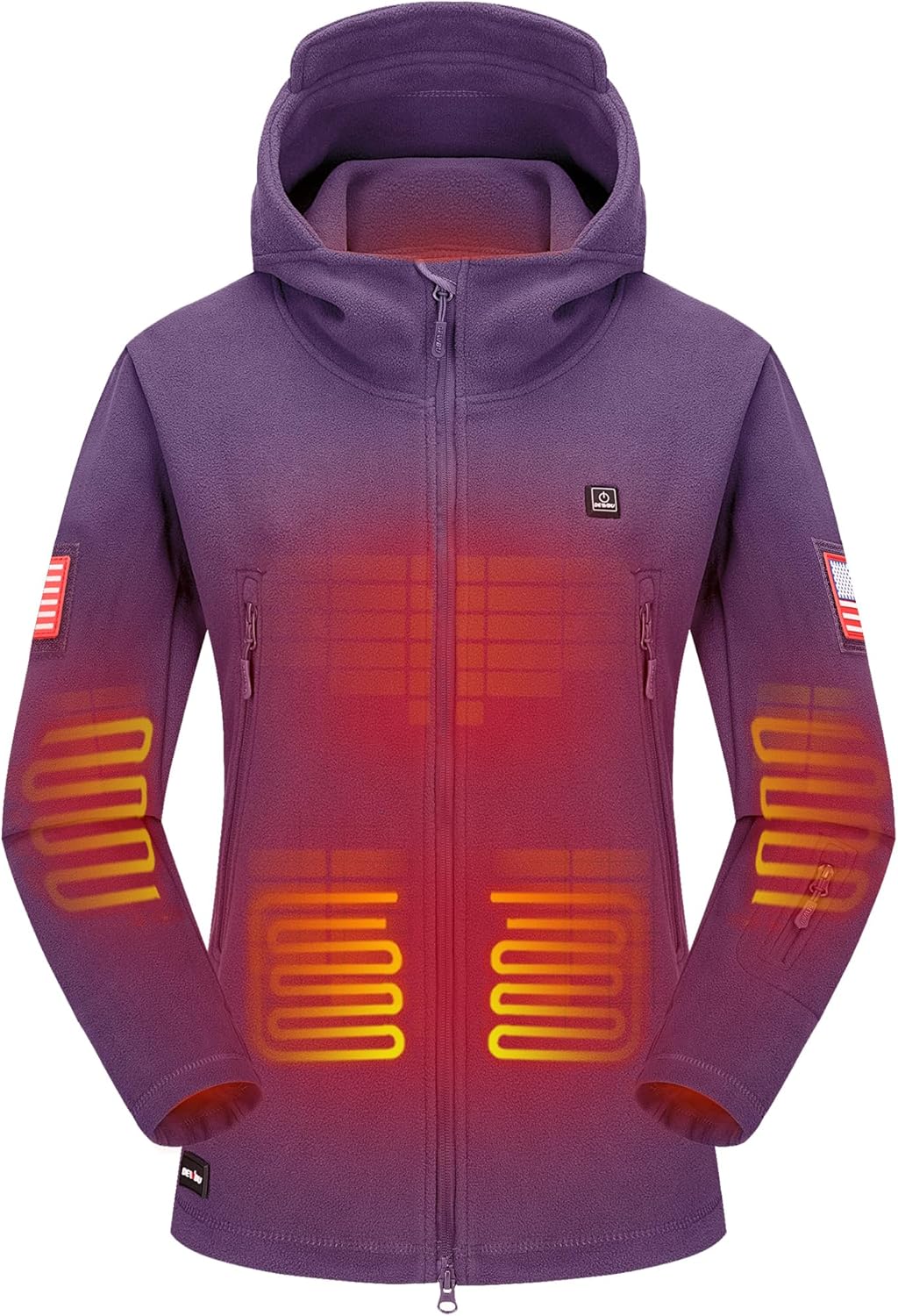 DEWBU Heated Jacket with 12V Battery Pack for Ultimate Warmth