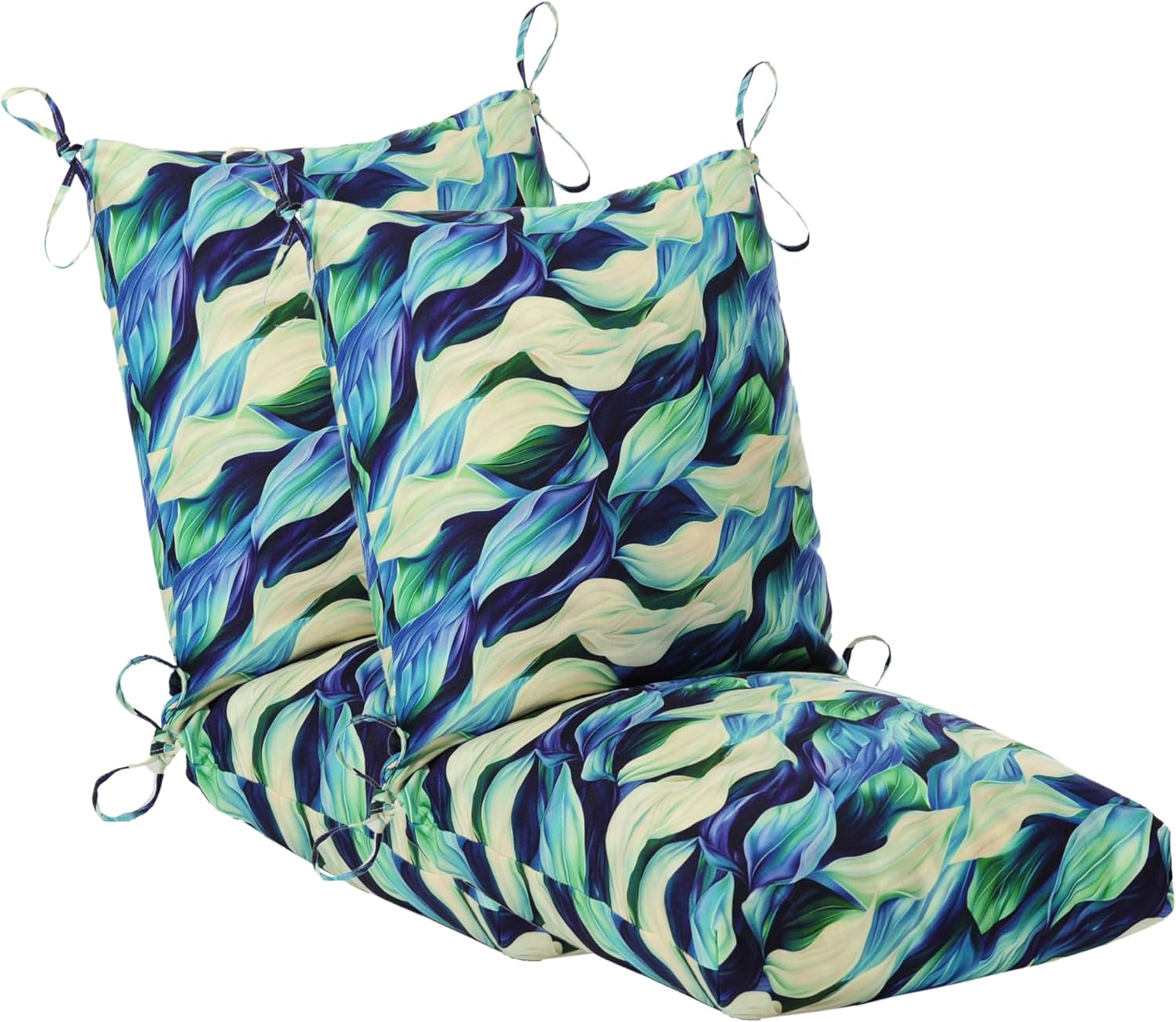 Set of 2 Outdoor Dining Chair Cushions for Patio Furniture