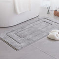 Gray Bathroom Rug Mat 59 x 24 in - Super Soft, Ultra Absorbent
