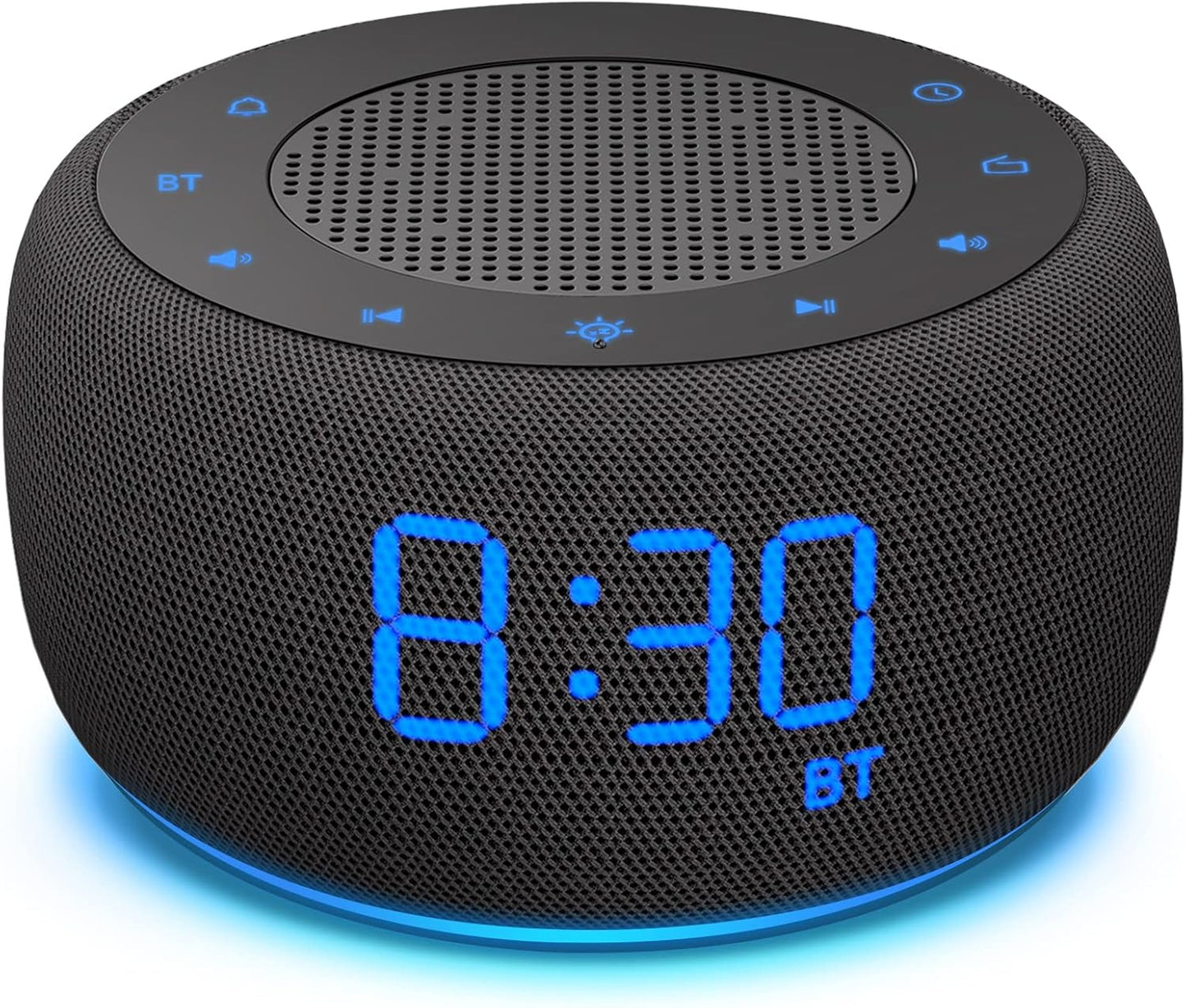 BUFFBEE Bluetooth Speaker Alarm Clock with FM Radio Features