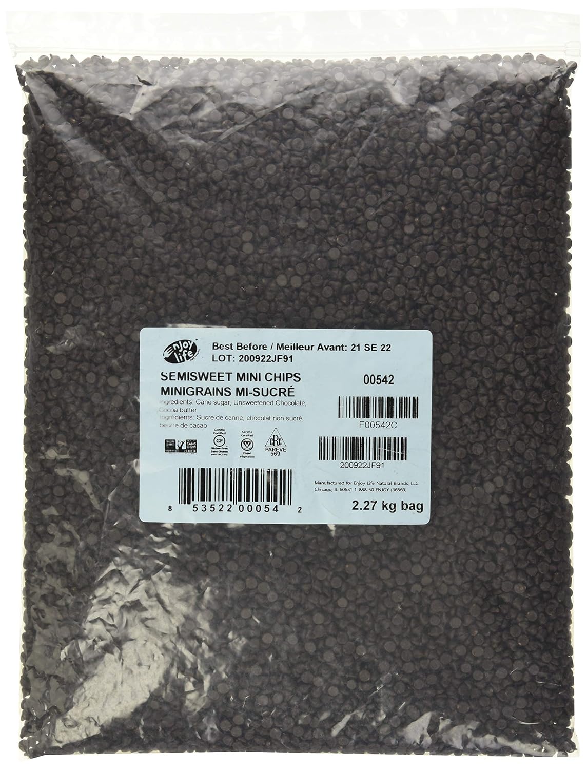 Enjoy Life Bulk Semi-Sweet Mini Chocolate Chips for Baking