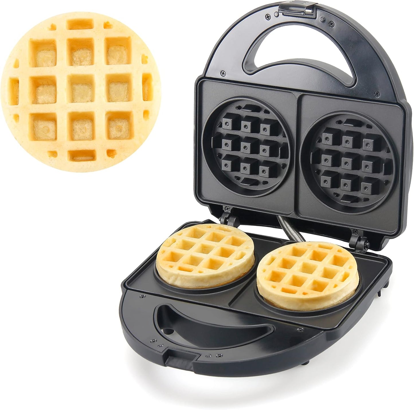 Double Mini Waffle Maker for Delicious Breakfasts and More