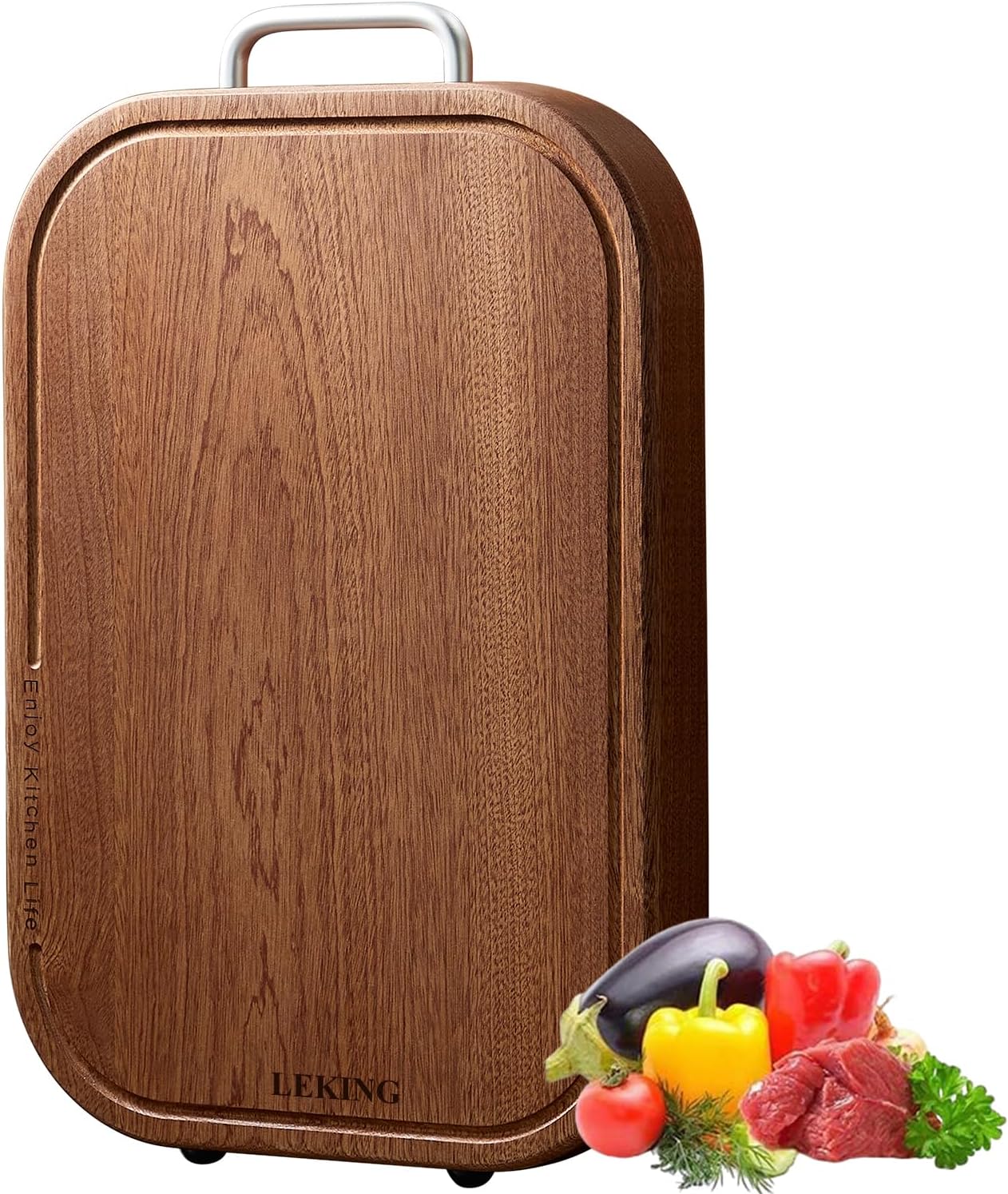 Premium Solid Ebony Wood Cutting Board for Kitchen Use