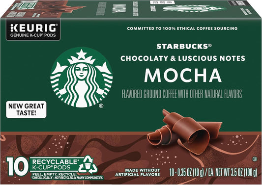 Starbucks Mocha Flavored K-Cup Pods | 100% Arabica
