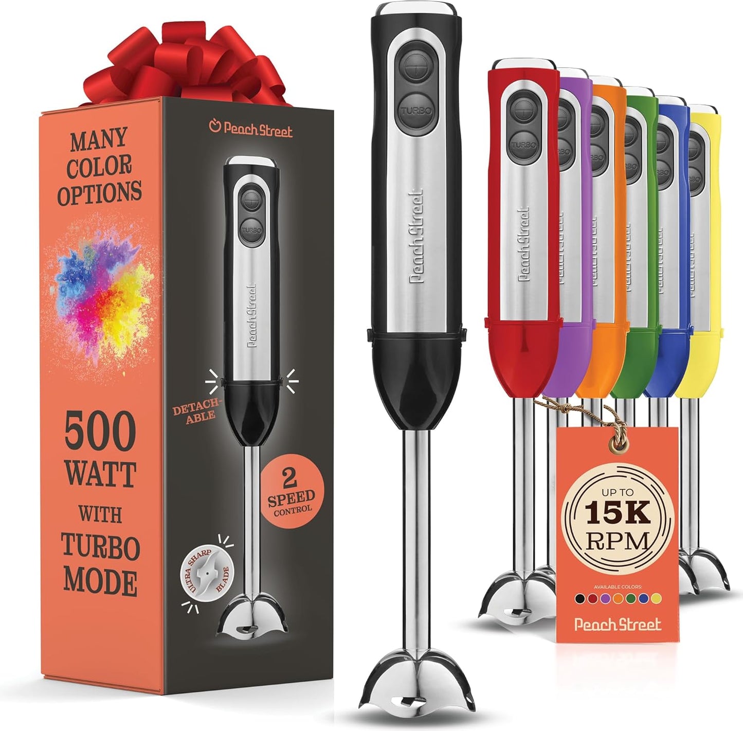 500W Turbo Hand Blender: Effortless Precision