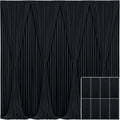 8 Panels Black Backdrop Curtain for Parties 40ft x 10ft - Wrinkle