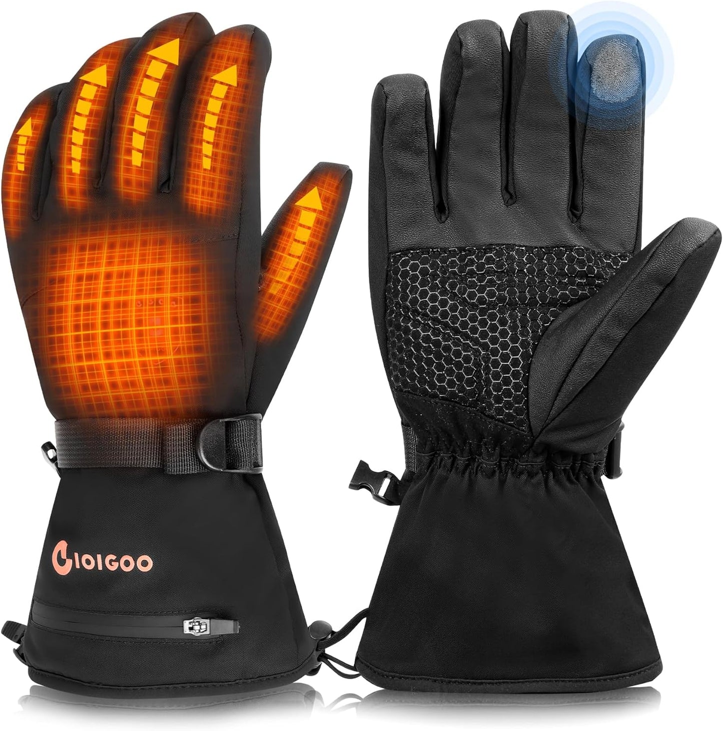 7.4V 3200mAh Rechargeable Heated Gloves for Outdoor Activities