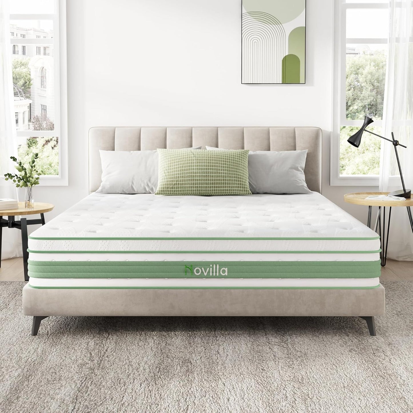 Novilla King Mattress 12 Inch Hybrid for Ultimate Comfort