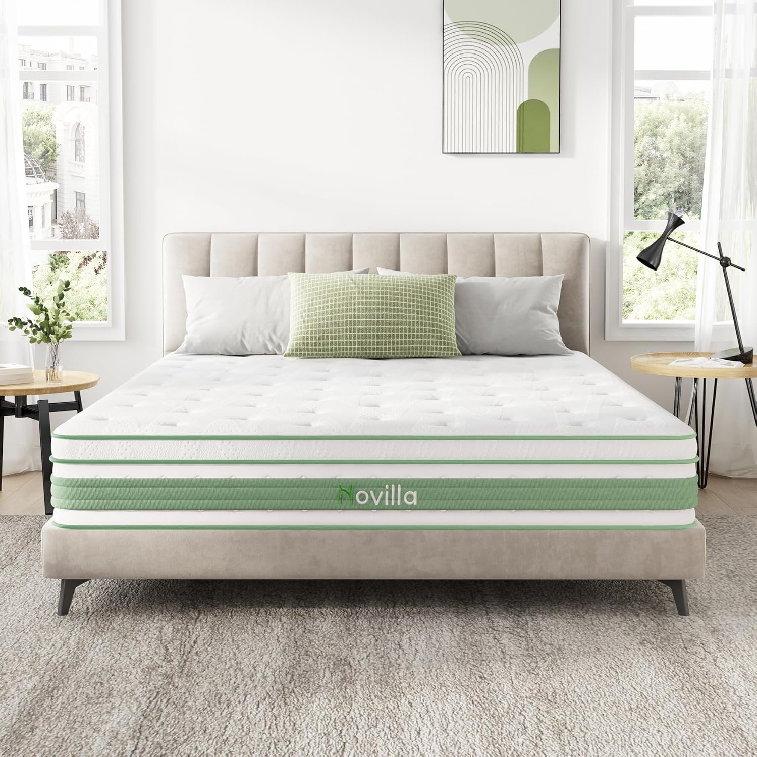 Novilla King Mattress 12 Inch Hybrid for Ultimate Comfort