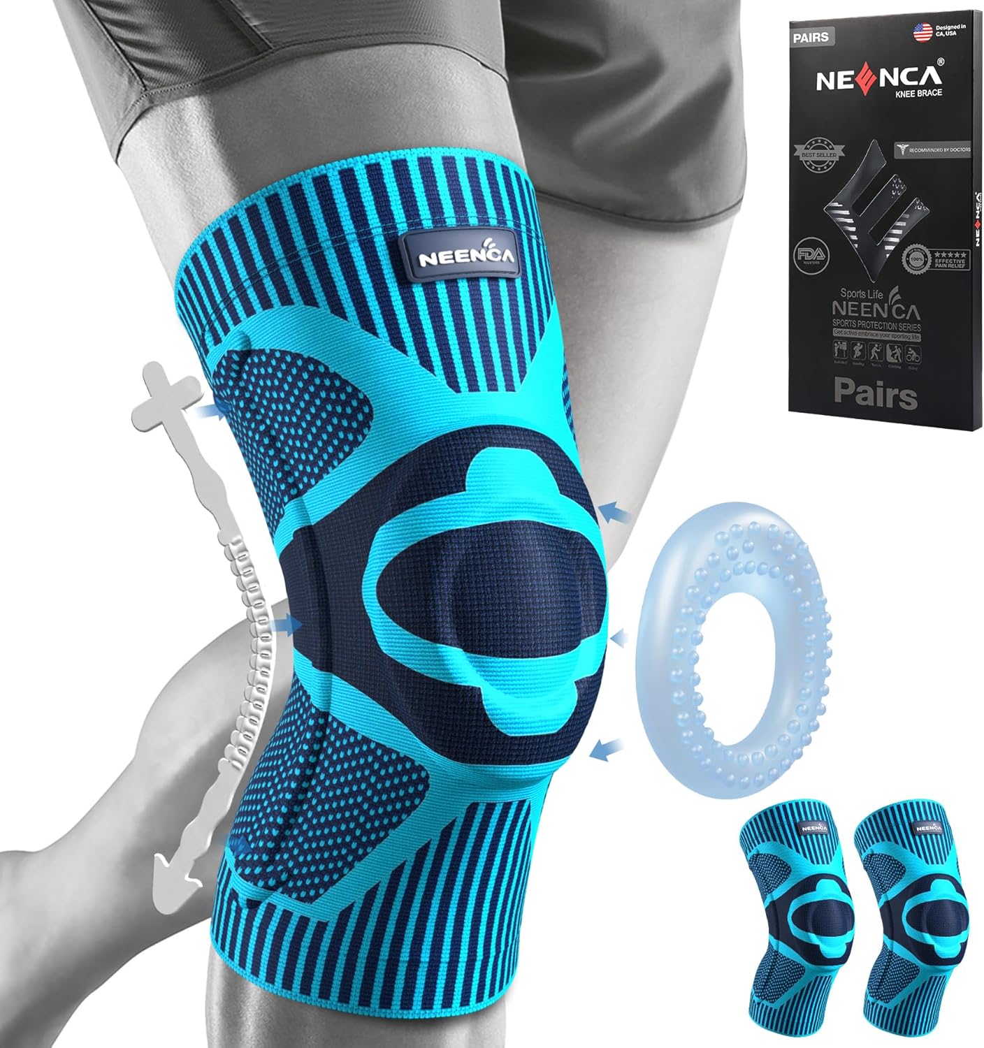 NEENCA Knee Braces for Pain Relief and Joint Support