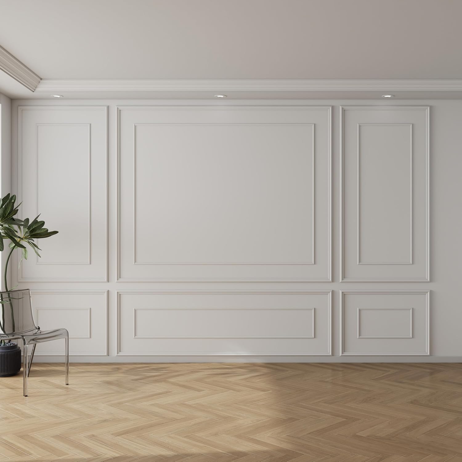 Pangda Peel and Stick Wall Molding Kit for Stylish Interiors