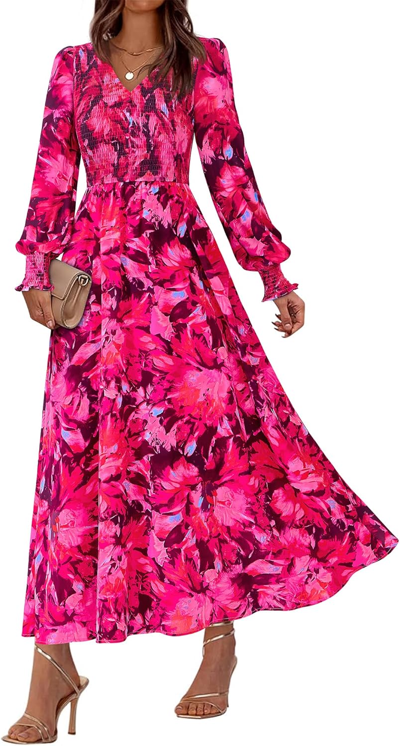 BTFBM Women Fall Wedding Guest Maxi Dresses for 2025 Events