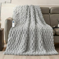 Electric Heated Blanket Throw 50 in x 60 in - Fast Heating Cozy Throw