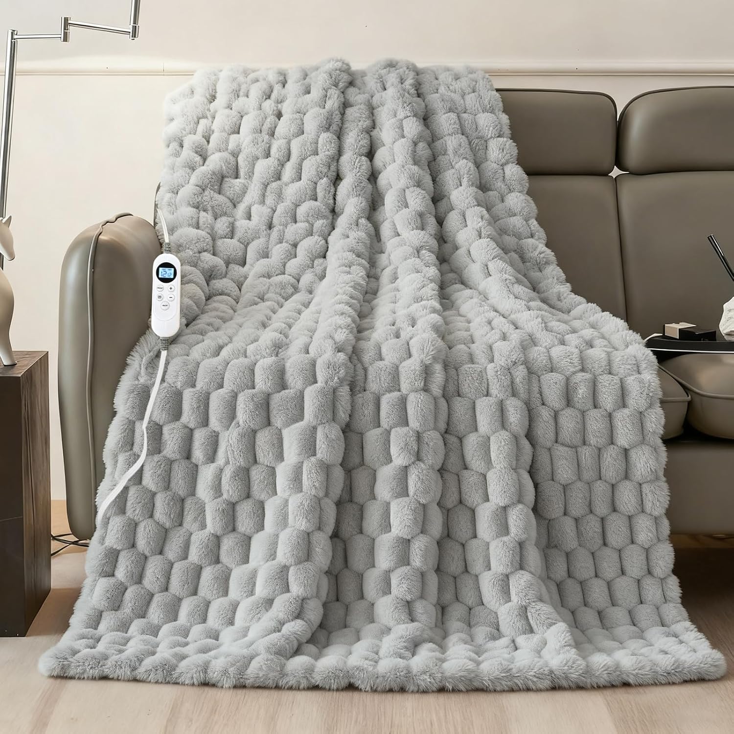 Electric Heated Blanket Throw for Cozy Comfort Anywhere