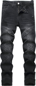 Men's Slim Fit Stretch Jeans Ripped Skinny Jeans - Comfortable Shoes
