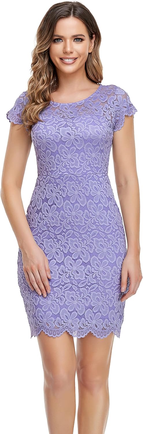 ODCOCD Women's Lace Dress for Parties, Weddings, and More