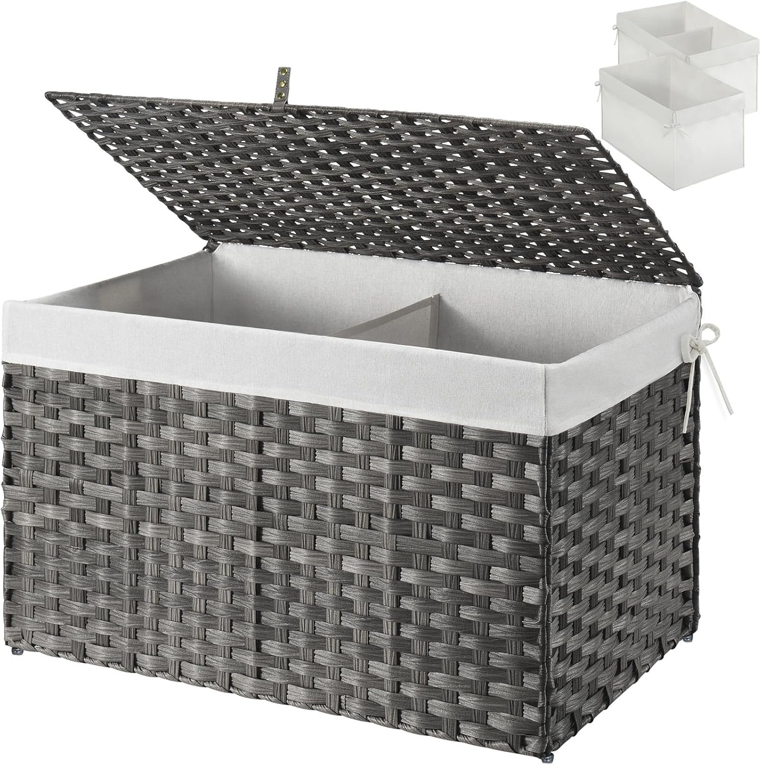 GREENSTELL Storage Basket with Lid for Stylish Organization