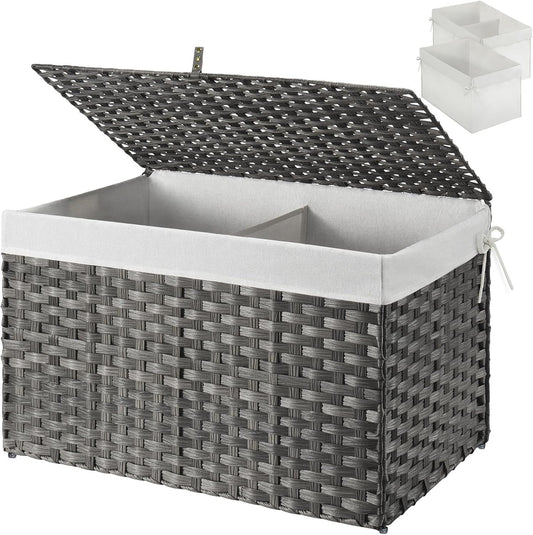 GREENSTELL Storage Basket with Lid for Stylish Organization