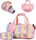 Personalized Girl Gym Bag with Shoe Compartment for Travel