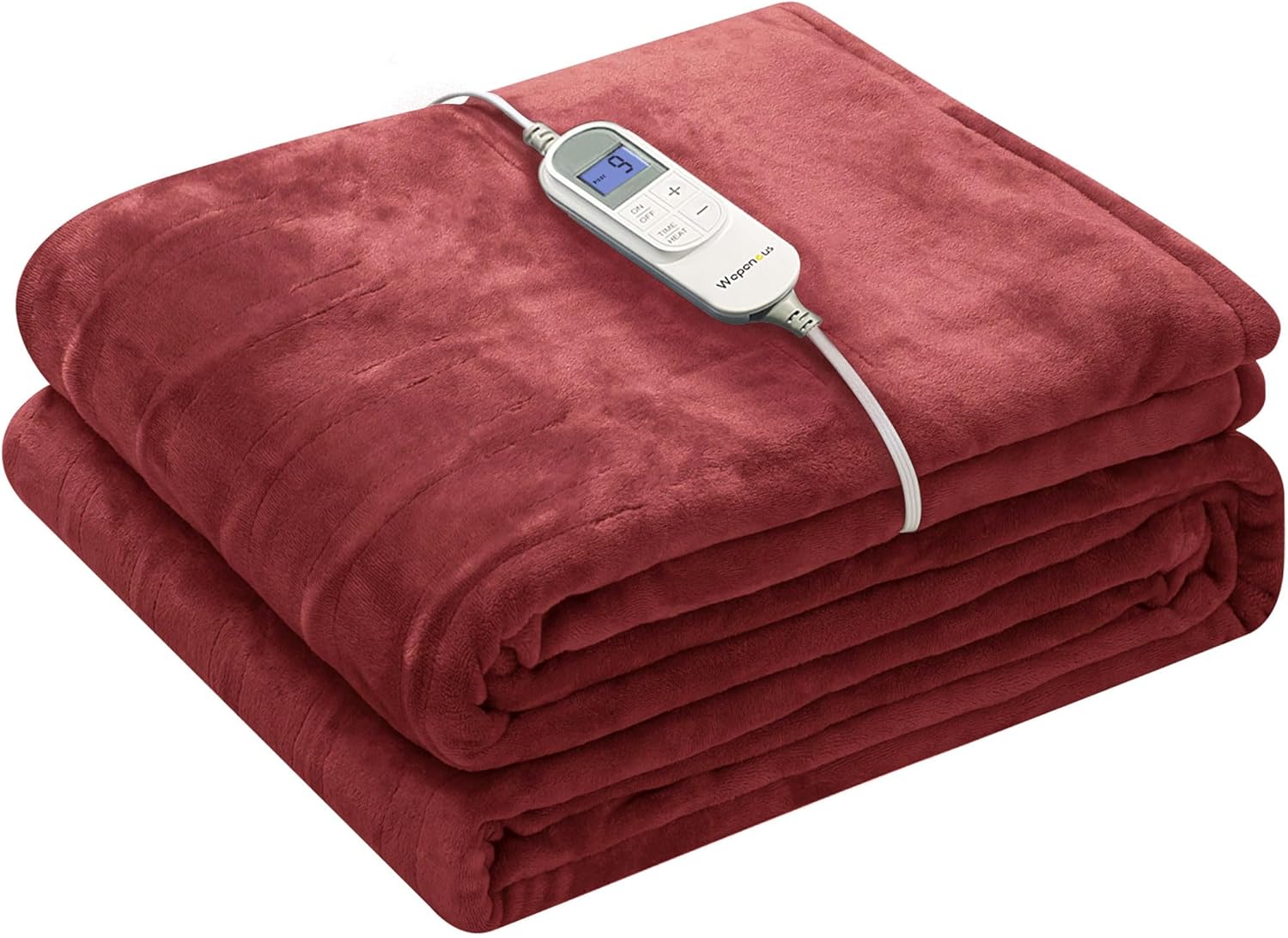 Wapaneus Foot Pocket Heated Blanket Electric Throw for Comfort