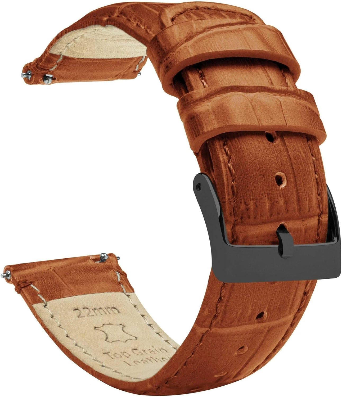 Gear S3 Classic Frontier Black Alligator Grain Leather Band