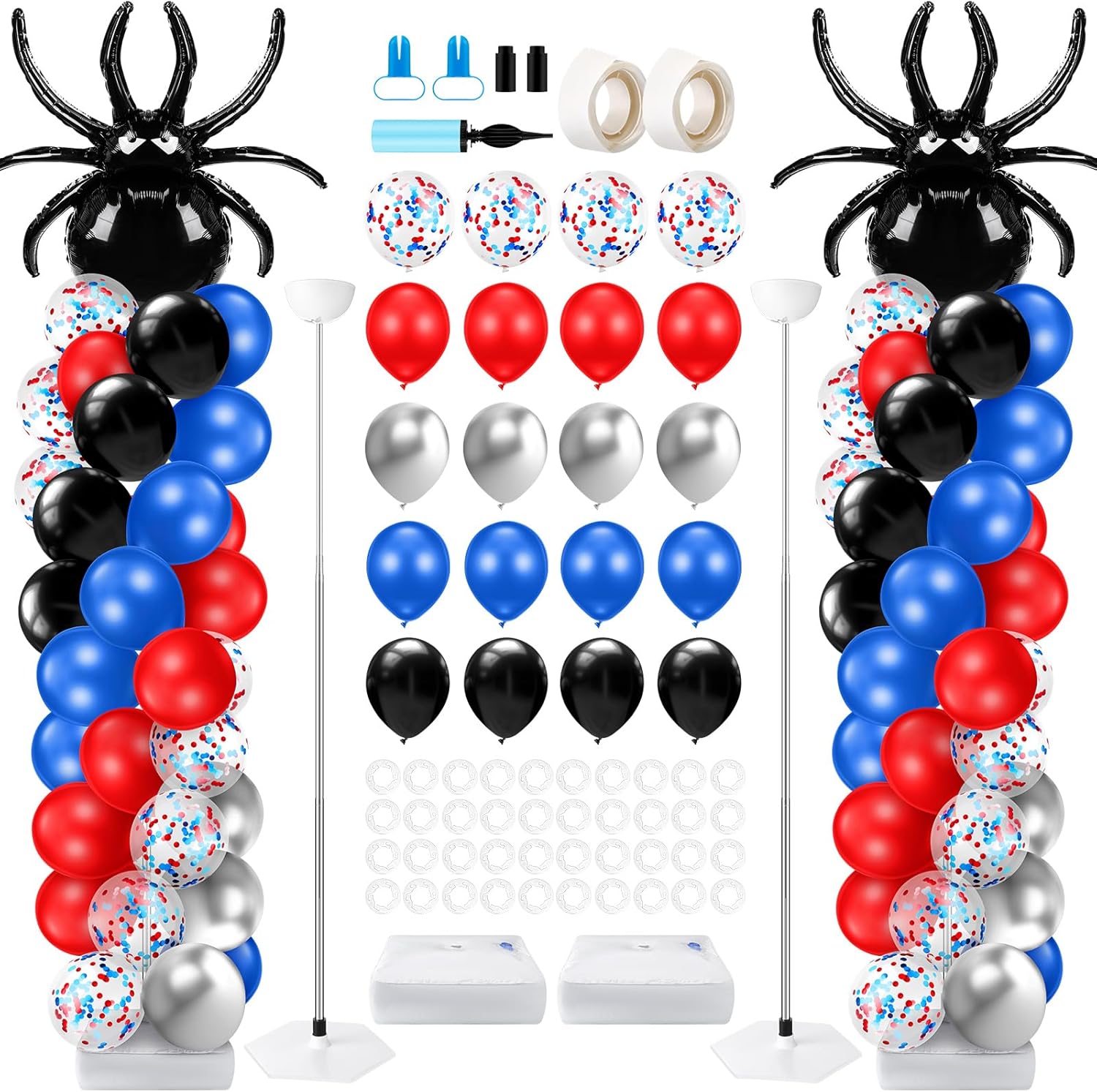 Kasyat Spider Party Balloon Column Stand Kit for Fun Events