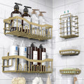5-Pack Rustproof Stainless Steel Shower Caddy - XL Capacity Organizer