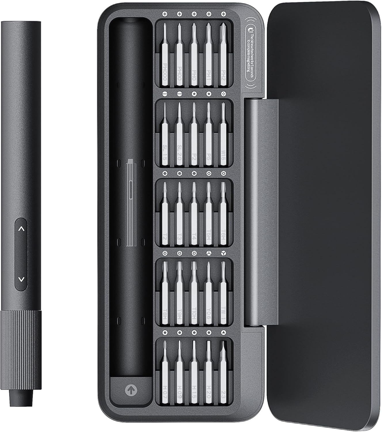 HOTO 25-in-1 Mini Electric Screwdriver for Precision Tasks
