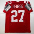Facsimile Autographed Eddie George Ohio State Jersey Men's XL