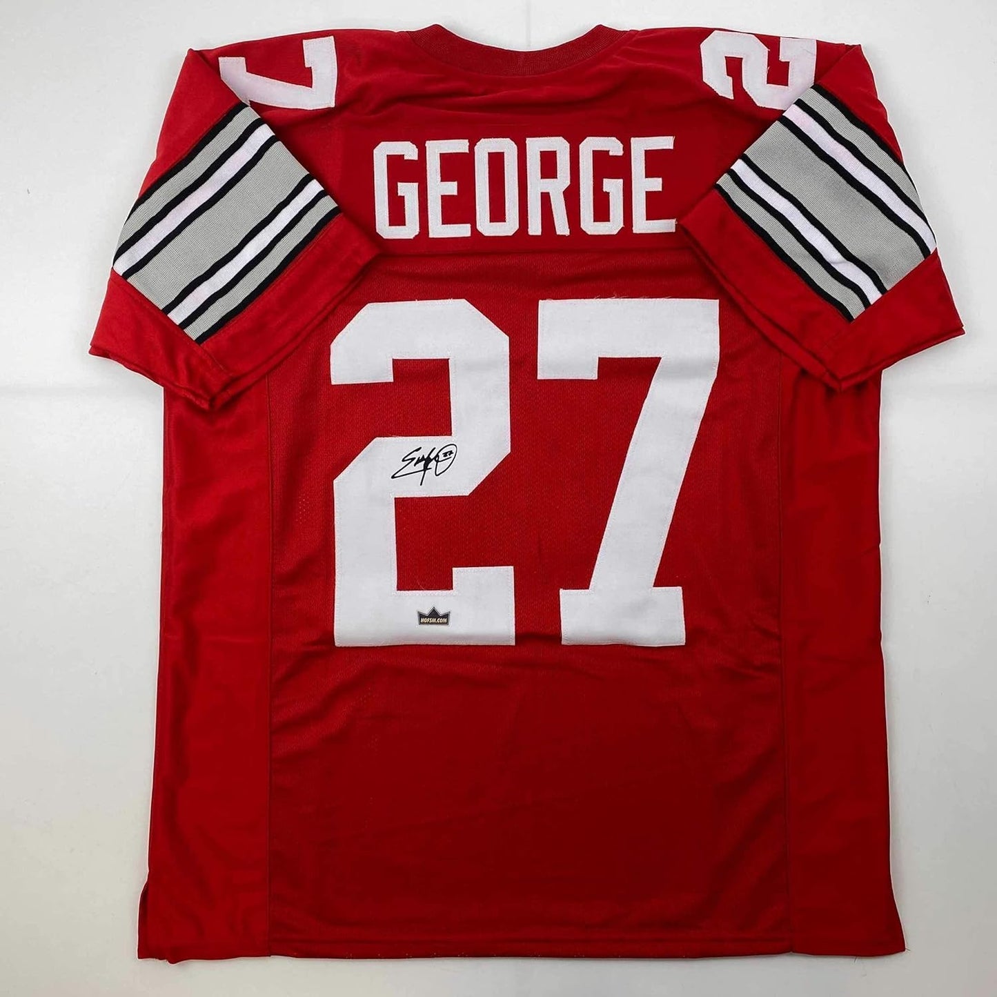 Facsimile Autographed Eddie George College Football Jersey XL