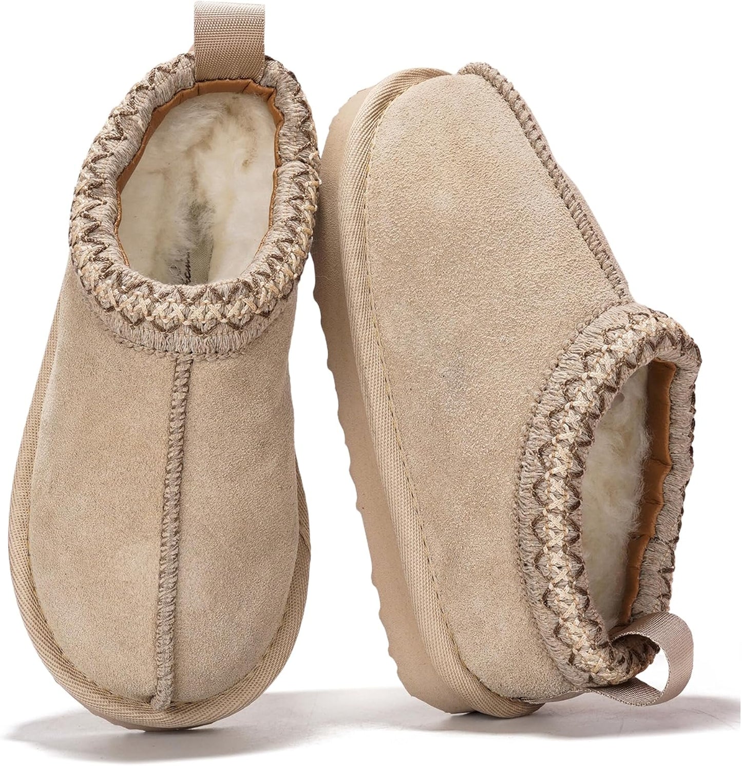 Project Cloud Genuine Leather & Shearling Slippers for Kids