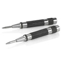 Heavy Duty Automatic Center Punch Pack of 2 - Hardened Steel Precision